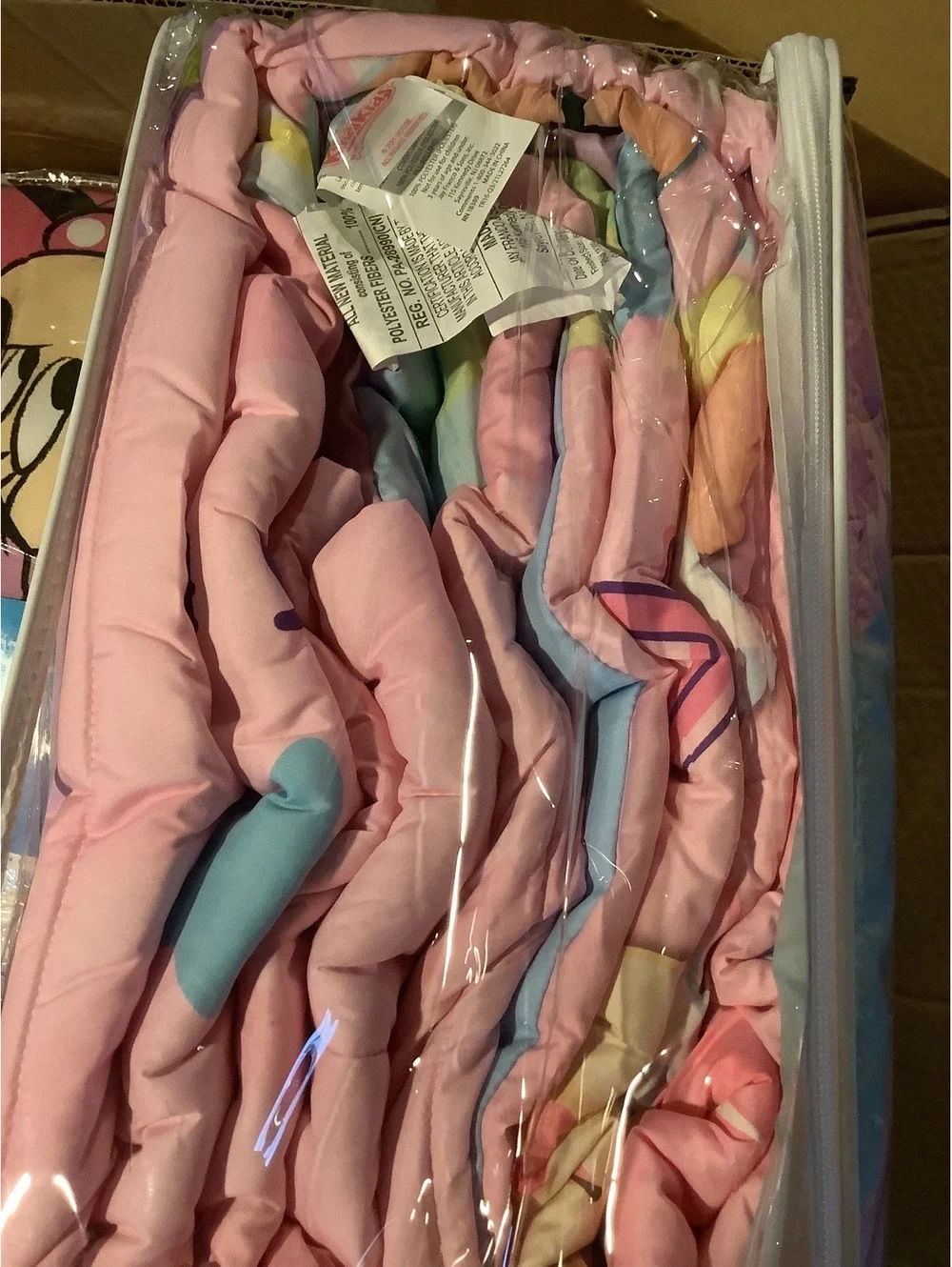 Kindi Kids Microfiber Twin Comforter - Pink Multicolor